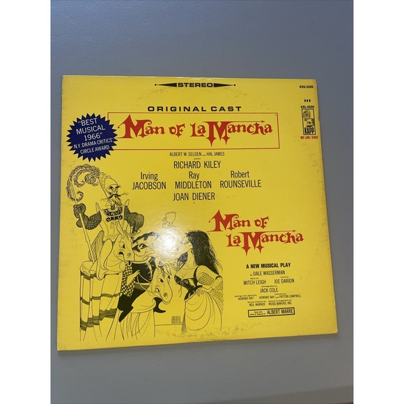 Kapp Records Other - Man of la Mancha Original Cast Recording Vinyl LP Richard Kiley Kapp KRS-5505